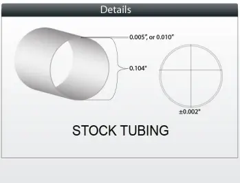 63D Pebax™ Stock Single Lumen Tubing ID 0.094” OD 0.104”