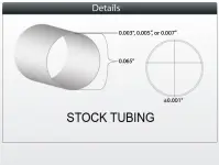 80D NyloSLIX™ 12 Single Lumen Tubing ID 0.059” OD 0.065”
