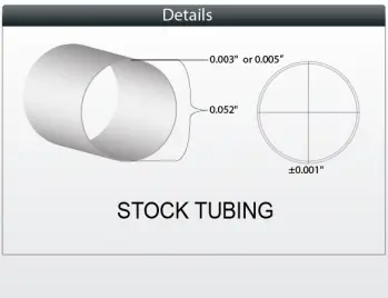 55D Pebax™ Stock Single Lumen Tubing ID 0.042” OD 0.052”