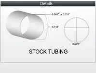 40D PebaSLIX™ Single Lumen Tubing ID 0.123” OD 0.143”
