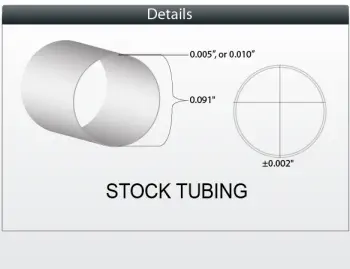 80D Nylon 12 Stock Single Lumen Tubing ID 0.071” OD 0.091”