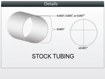 80D Nylon 12 Stock Single Lumen Tubing ID 0.059” OD 0.065”