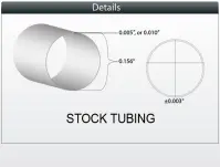 72D PebaSLIX™ Single Lumen Tubing ID 0.136” OD 0.156”