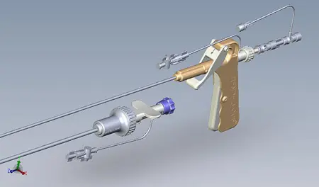 diagram of parts of a Steerable Catheter