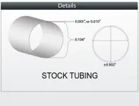 63D Pebax™ Single Lumen Tubing ID 0.084” OD 0.104”
