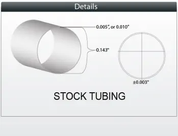 35D PebaSLIX™ Stock Single Lumen Tubing ID 0.133” OD 0.143”
