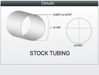 40D Pebax™ Stock Single Lumen Tubing ID 0.146” OD 0.156”